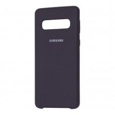 Чехол для Samsung Galaxy S10 (G973) Silky Soft Touch темно-серый