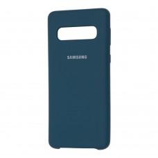 Чехол для Samsung Galaxy S10 (G973) Silky Soft Touch морской волны