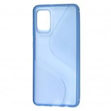 Чехол для Samsung Galaxy A31 (A315) силикон волна синий