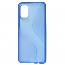 Чехол для Samsung Galaxy A51 (A515) силикон волна синий