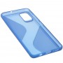 Чехол для Samsung Galaxy A51 (A515) силикон волна синий