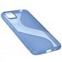 Чехол для Huawei Y5p силикон волна синий
