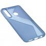 Чехол для Huawei Y6p силикон волна синий