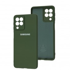 Чохол для Samsung Galaxy M53 (M536) Silicone Full camera dark green