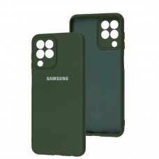 Чехол для Samsung Galaxy M33 (M336) Silicone Full camera dark green