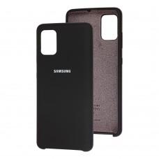 Чехол для Samsung Galaxy A51 (A515) Silky Soft Touch черный