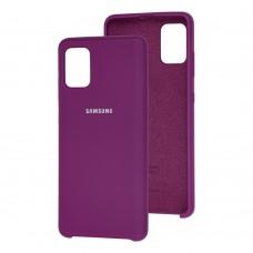 Чехол для Samsung Galaxy A51 (A515) Silky Soft Touch сиреневый