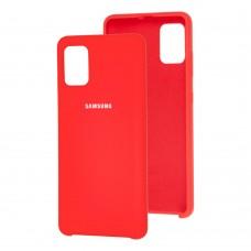 Чехол для Samsung Galaxy A51 (A515) Silky Soft Touch красный