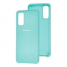 Чехол для Samsung Galaxy S20 (G980) Silky Soft Touch "бирюзовый"