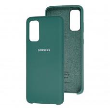 Чохол для Samsung Galaxy S20 (G980) Silky Soft Touch "сосновий зелений"