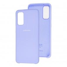 Чехол для Samsung Galaxy S20 (G980) Silky Soft Touch "светло-фиолетовый"