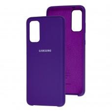 Чохол для Samsung Galaxy S20 (G980) Silky Soft Touch "фіолетовий"