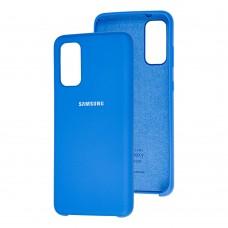 Чохол для Samsung Galaxy S20 (G980) Silky Soft Touch "блакитний"