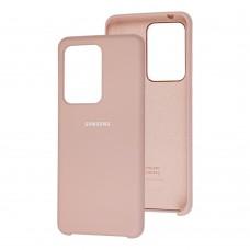 Чехол для Samsung Galaxy S20 Ultra (G988) Silky Soft Touch "розовый песок"