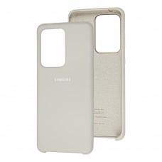 Чехол для Samsung Galaxy S20 Ultra (G988) Silky Soft Touch "серый"