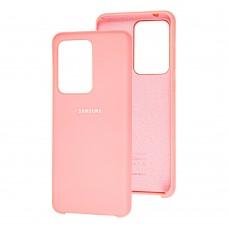 Чохол для Samsung Galaxy S20 Ultra (G988) Silky Soft Touch "світло-рожевий"