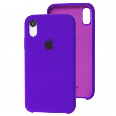 Чехол silicone case для iPhone Xr purple