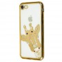 Чехол Kingxbar для iPhone 7 / 8 Diamond жираф золотистый