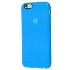 Чехол для iPhone 6 прорезиненный голубой