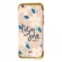 Чохол для iPhone 6 із золотистою окантовкою put on love