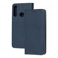 Чехол книжка для Huawei Y6p Black magnet синий