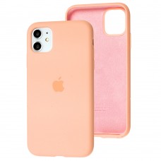 Чехол для iPhone 11 Silicone Full оранжевый / grapefruit