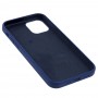 Чохол для iPhone 12/12 Pro Square Full silicone синій / deep navy