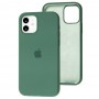 Чохол для iPhone 12/12 Pro Square Full silicone зелений / pine green