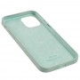 Чохол для iP 12 / 12 Pro Square Full silicone бірюзовий / turquoise