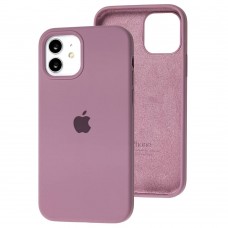 Чехол для iPhone 12 / 12 Pro Silicone Full лиловый / lilac pride