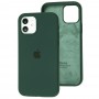 Чохол для iPhone 12/12 Pro Square Full silicone зелений / forest green