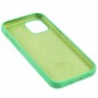 Чехол для iPhone 12 / 12 Pro Silicone Full зеленый / spearmint