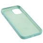 Чохол для iPhone 12/12 Pro Square Full silicone бірюзовий / ice blue