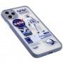 Чохол для iPhone 11 Pro Picture shadow matte космонавт сіро-фіолетовий