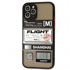 Чехол для iPhone 11 Pro Picture shadow matte Shanghai черный