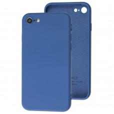 Чохол для iPhone 7 / 8 Matte silicone синій