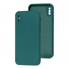 Чохол для iPhone X / Xs Matte silicone зелений
