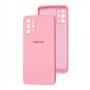 Чохол для Samsung Galaxy S20+ (G985) / S11 Square camera full рожевий / light pink