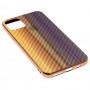 Чохол для iPhone 11 Pro Max Carbon Gradient Hologram золотистий