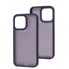 Чехол для iPhone 14 Pro Max Metal Bezel фиолетовый