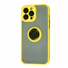 Чехол для iPhone 13 Pro LikGus Edging Ring желтый 