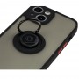 Чехол для iPhone 13 Pro LikGus Edging Ring черный / красный  