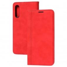 Чехол книжка для Samsung Galaxy A50 / A50s / A30s Business matte line красный