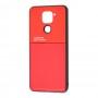 Чехол для Xiaomi Redmi Note 9 Melange красный