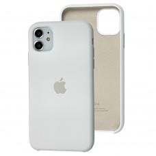 Чехол Silicone для iPhone 11 Premium case белый