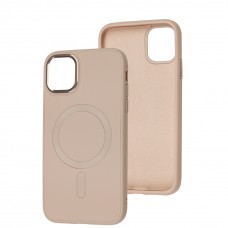 Чехол для iPhone 11 Bonbon Leather Metal MagSafe light pink
