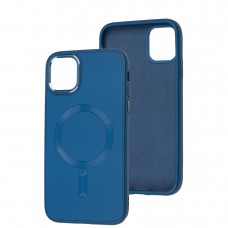 Чехол для iPhone 11 Bonbon Leather Metal MagSafe indigo