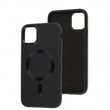 Чохол для iPhone 11 Bonbon Leather Metal MagSafe black