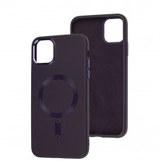 Чохол для iPhone 11 Pro Max Bonbon Leather Metal MagSafe dark purple
