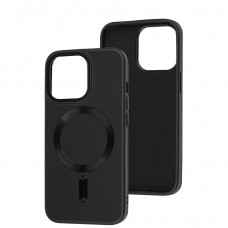 Чехол для iPhone 13 Pro Bonbon Leather Metal MagSafe black